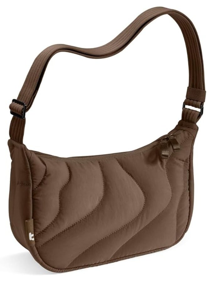 Tomtoc Terra-T34 Eco-Friendly Quilted Crossbody Bag 9L (11-Inch) – Lightweight Unisex Shoulder Sling Bag, Recycled Nylon, Adjustable Strap, YKK Zipper, Multi-Pocket Casual Travel Bag - Image 1